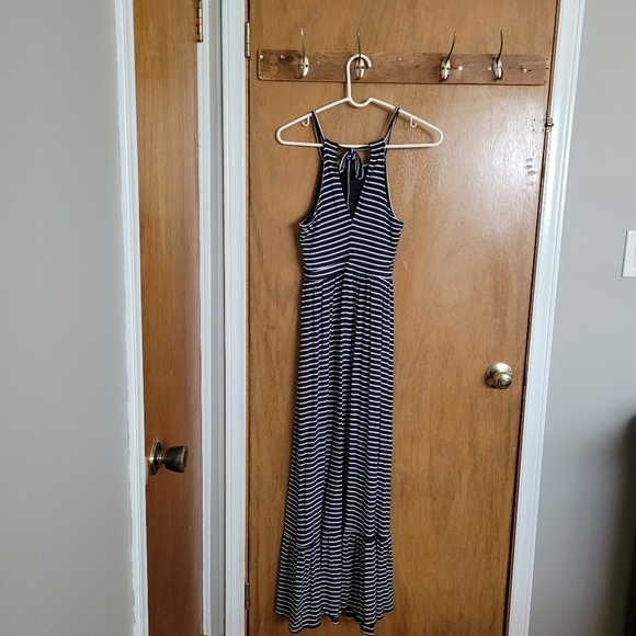 Xs - Old Navy - Maxi striped dress Navy blue white - Picture 7 of 14